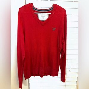 American Eagle Outfitters Men's Vintage Fot Red Sweater size Medium EUC